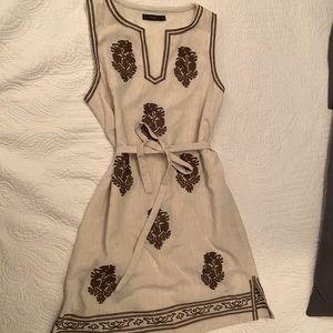 Embroidered Mini Dress